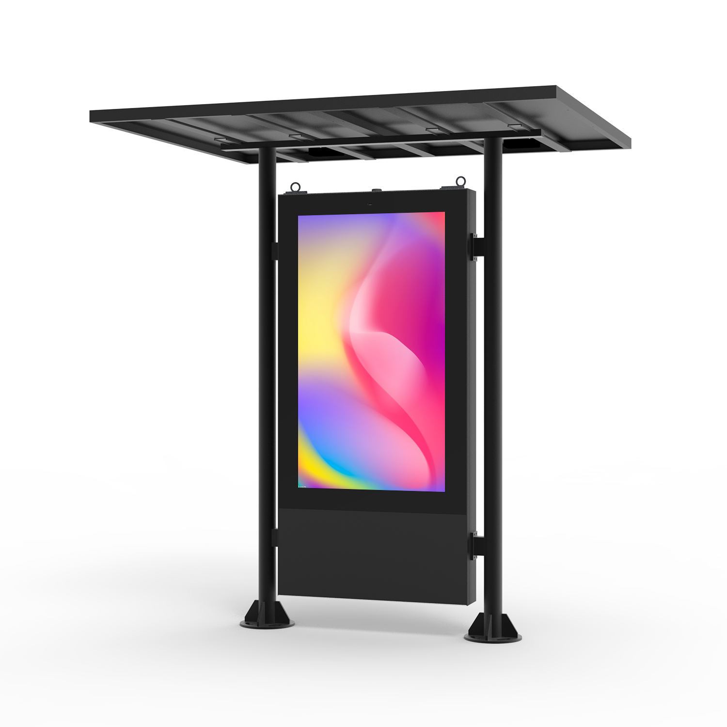 لافتات رقمية LCD ذكية تعمل بالطاقة الشمسية