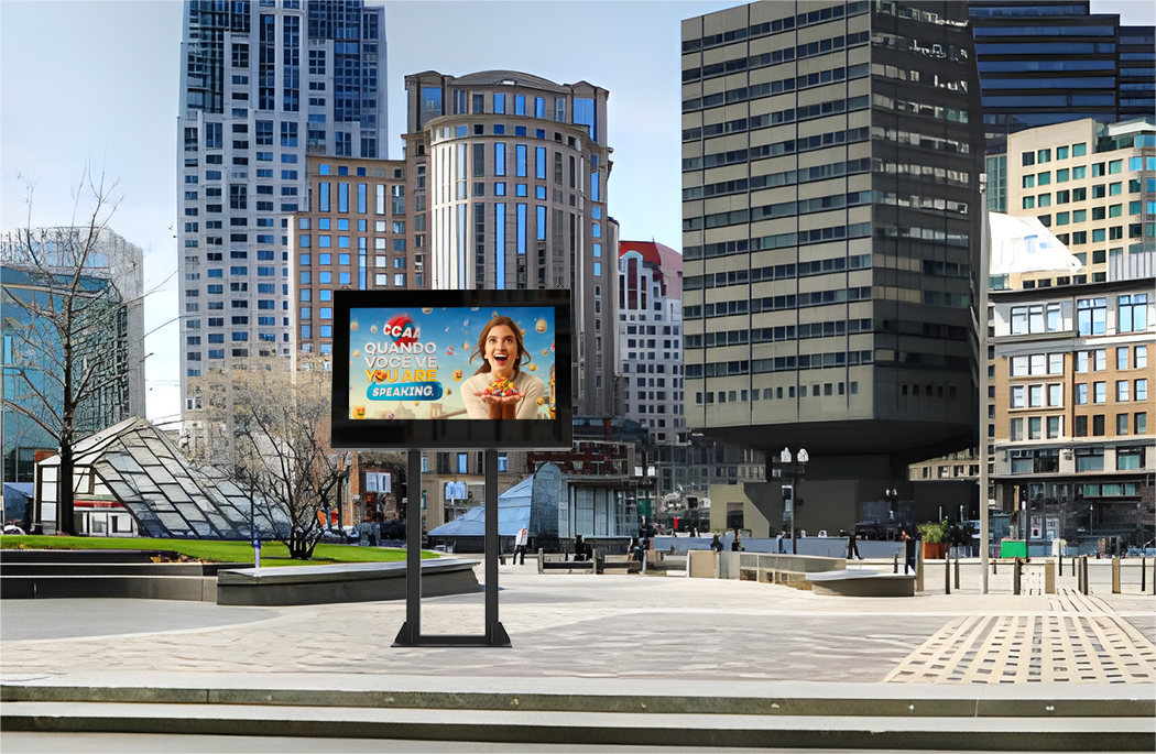 Durable outdoor LCD digital billboard with IK10 Certified