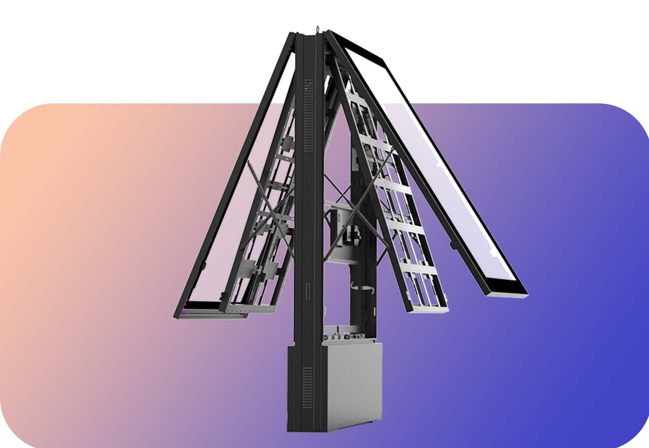 خزانة ألومنيوم لطوطم LED / LCD