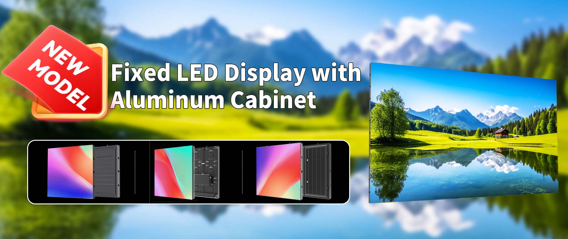 خزانة LED خارجية ثابتة التركيب