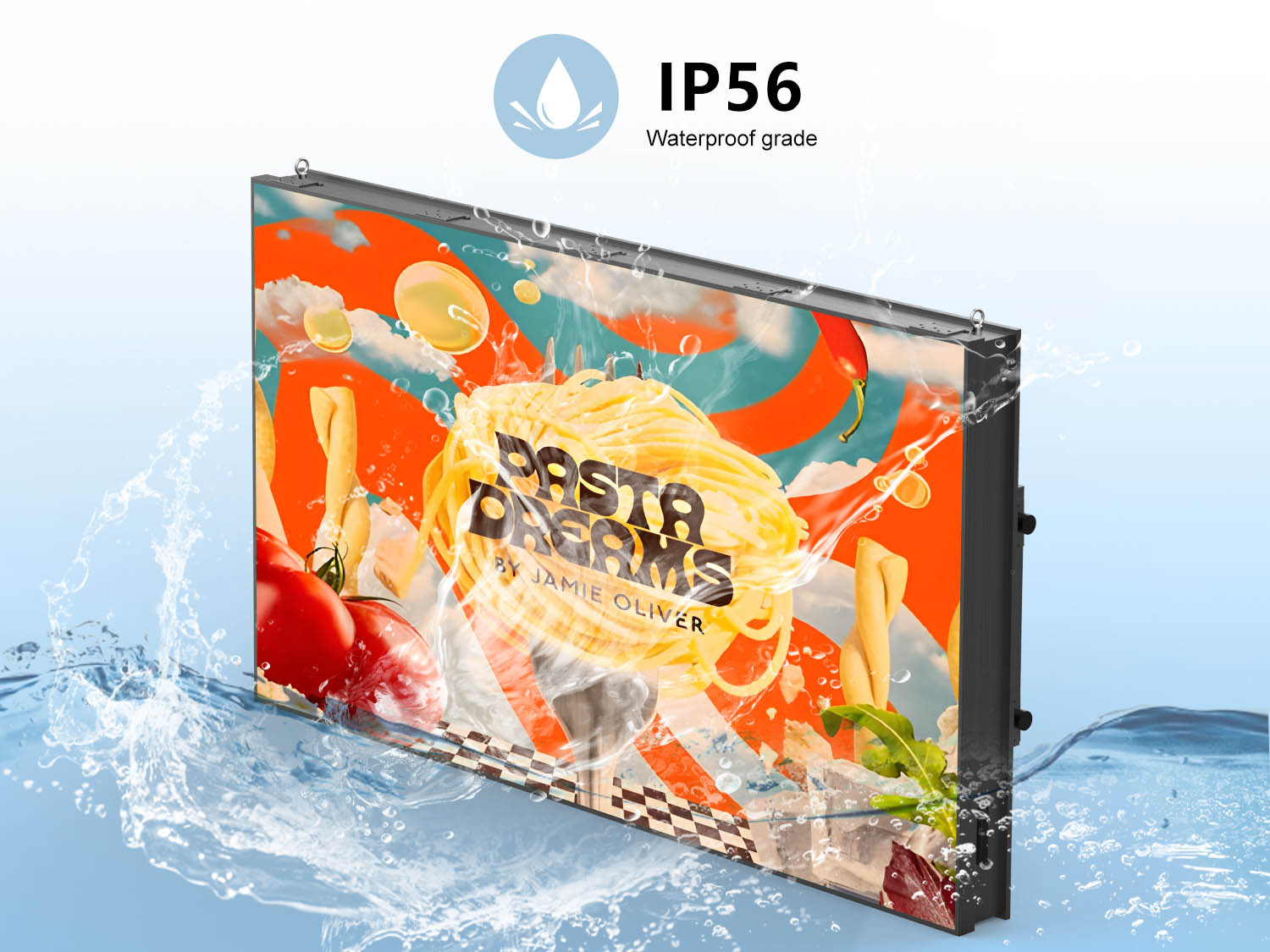 IP56 waterproof and dustproof protection for modular outdoor LED display