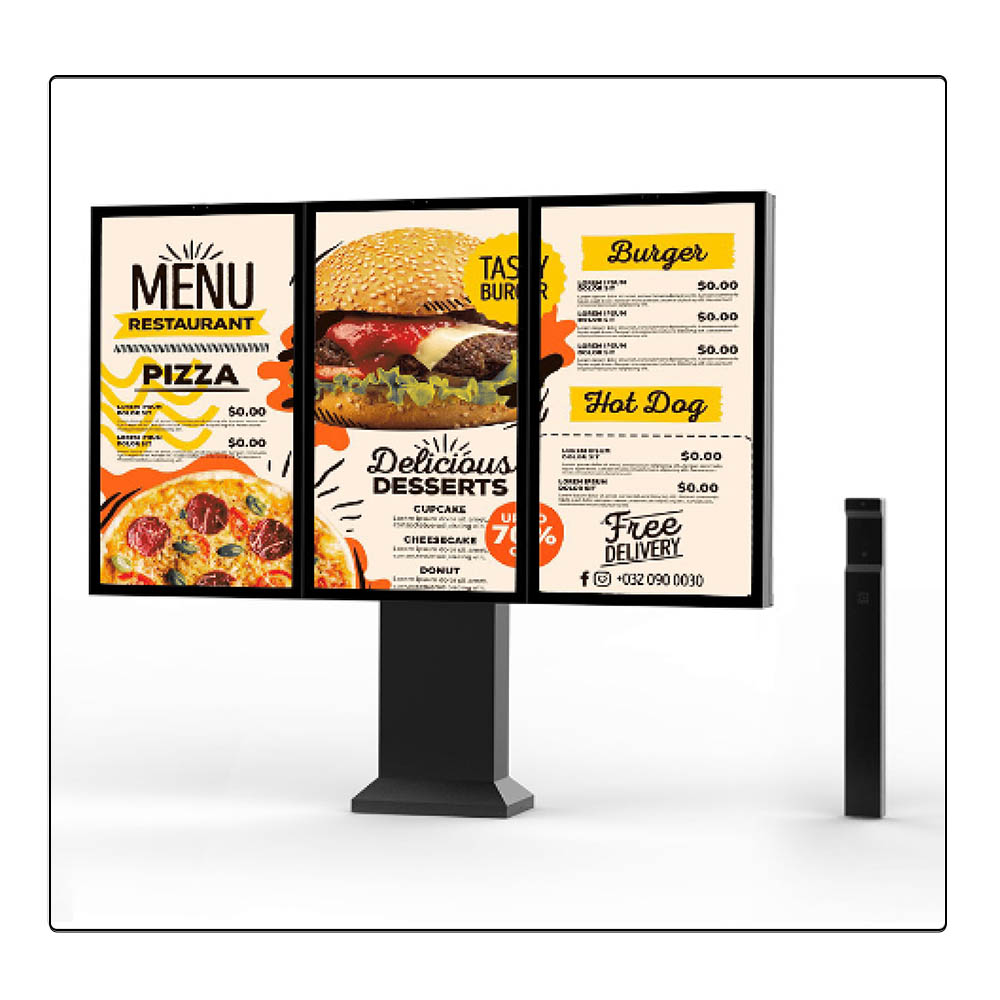Optically Bonded LCD Drive-Thru Digital Menu Board for Premium Urban Stores – CNLC
