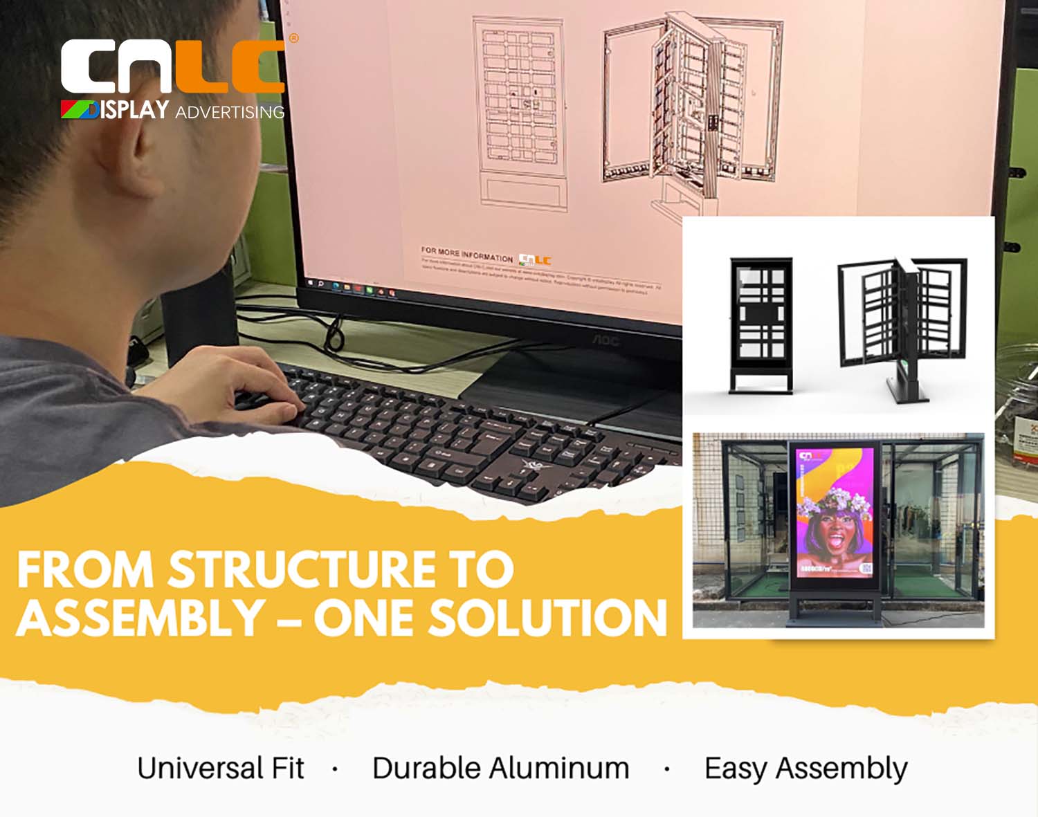 Complete LED structural solution and assembly service with custom enclosure.