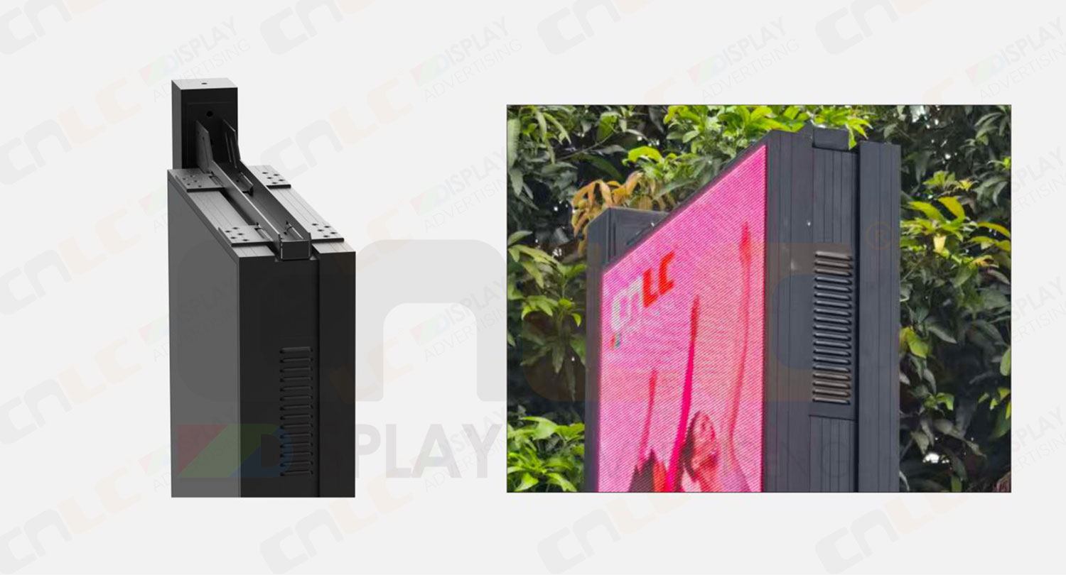 Aluminum frame structure of LED pole display Aluminum frame structure of LED pole display