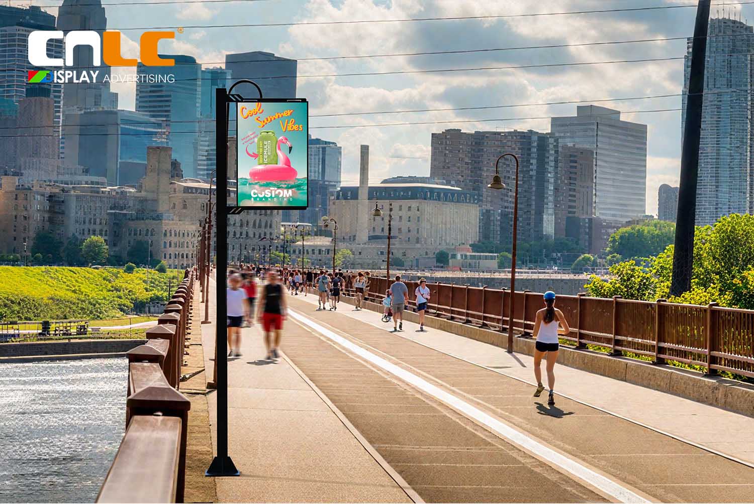 LED pole display for street advertising application LED pole display for street advertising application