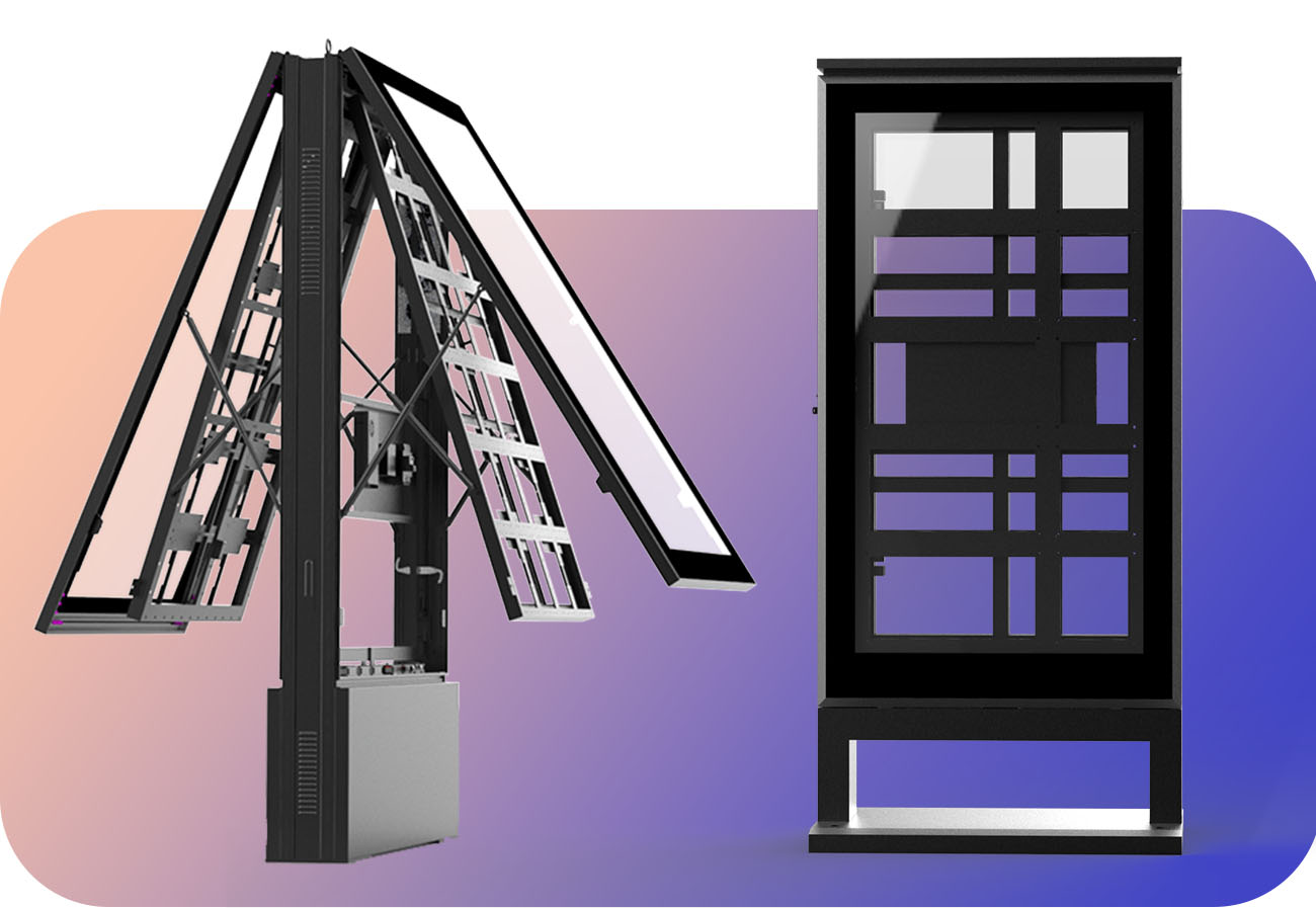 خزانة ألومنيوم لطوطم LED / LCD