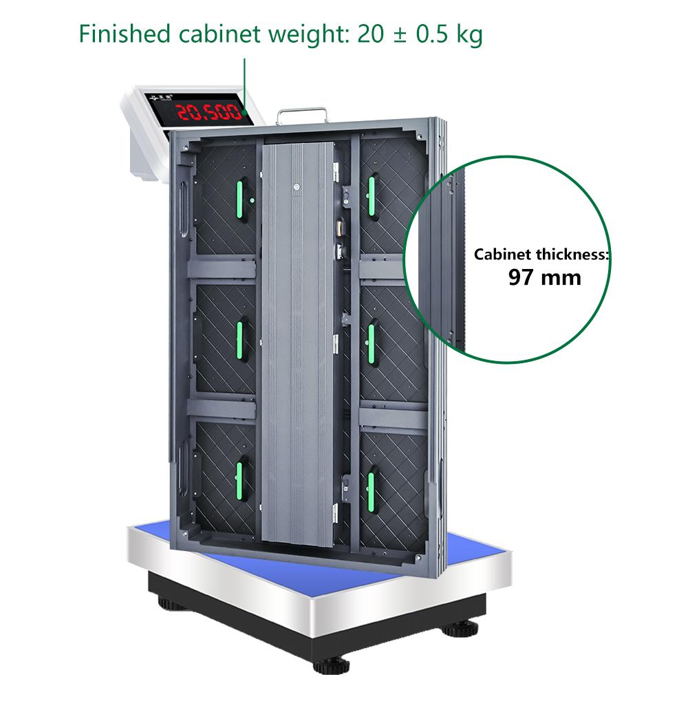 Ultra-lightweight aluminum LED cabinet design Ultra-lightweight aluminum LED cabinet design