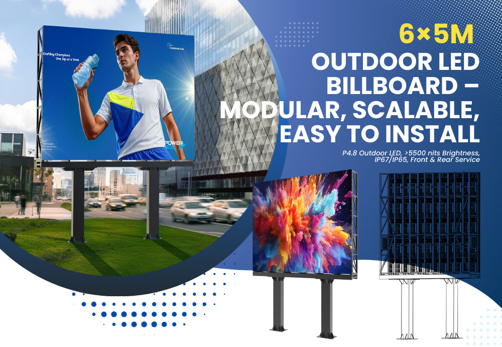 6×5m Modular LED Billboard Solution