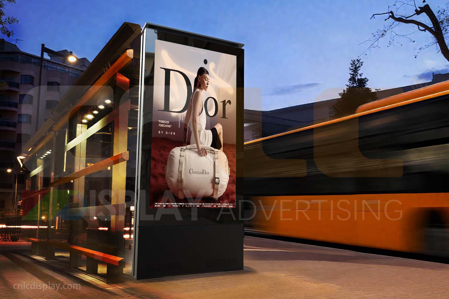 bus stop LED totem display