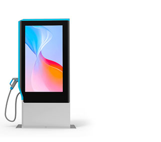 محطة شحن مع شاشة LCD