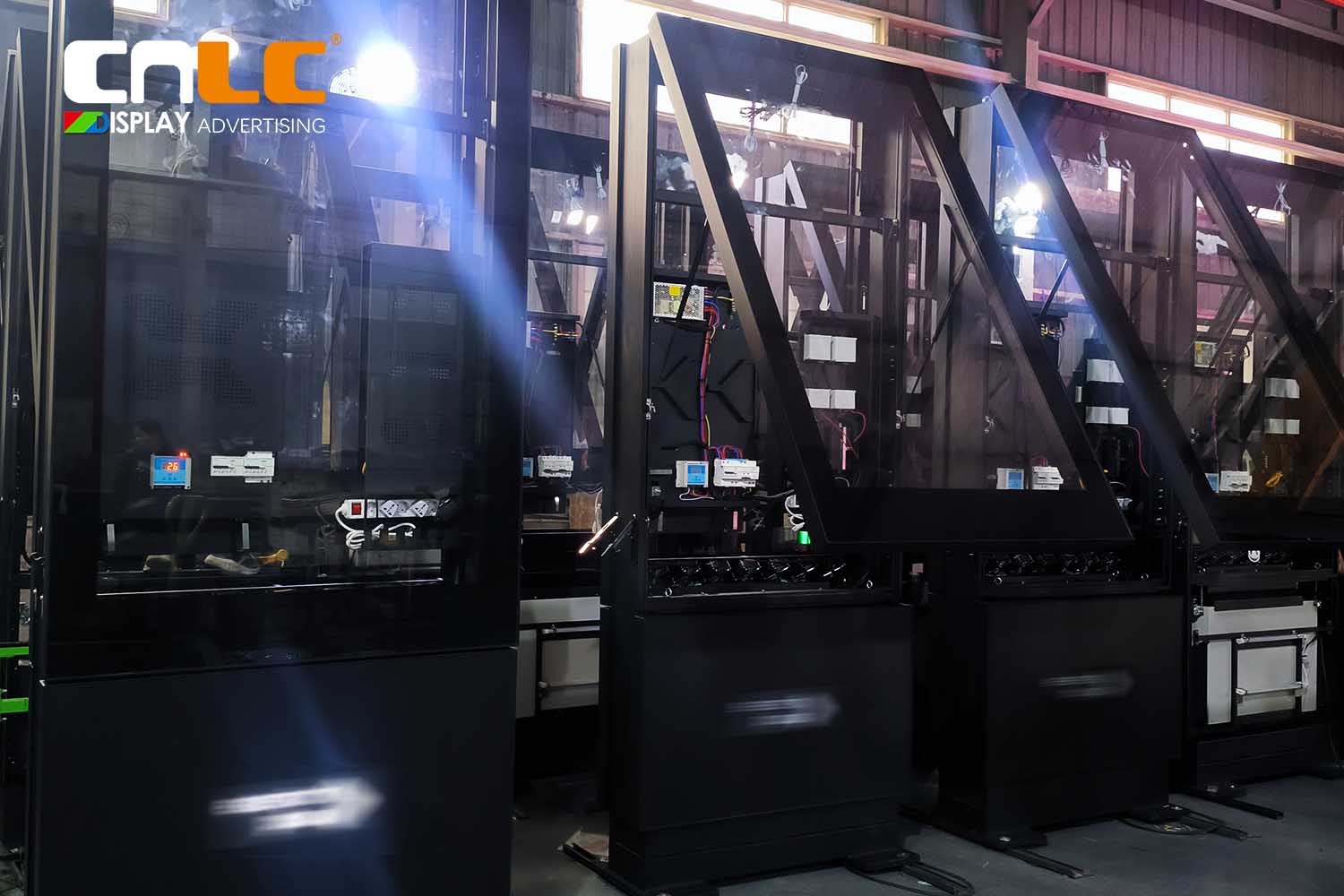 غلاف شاشة LCD خارجي للوحات الإعلانية الرقمية - حل غلاف من الألومنيوم بمعيار IP66