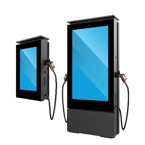 محطة شحن مع شاشة LCD